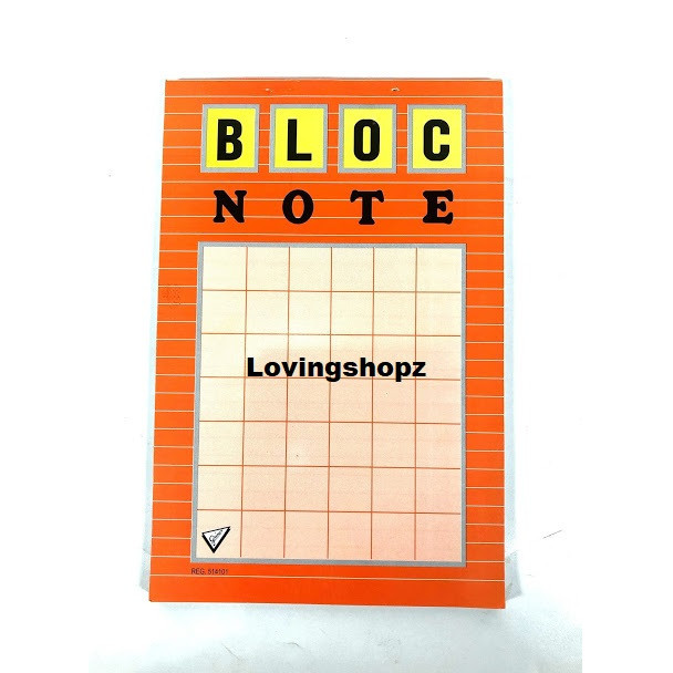 

GRATIS ONGKIR BLOC NOTE POLOS KODE 381