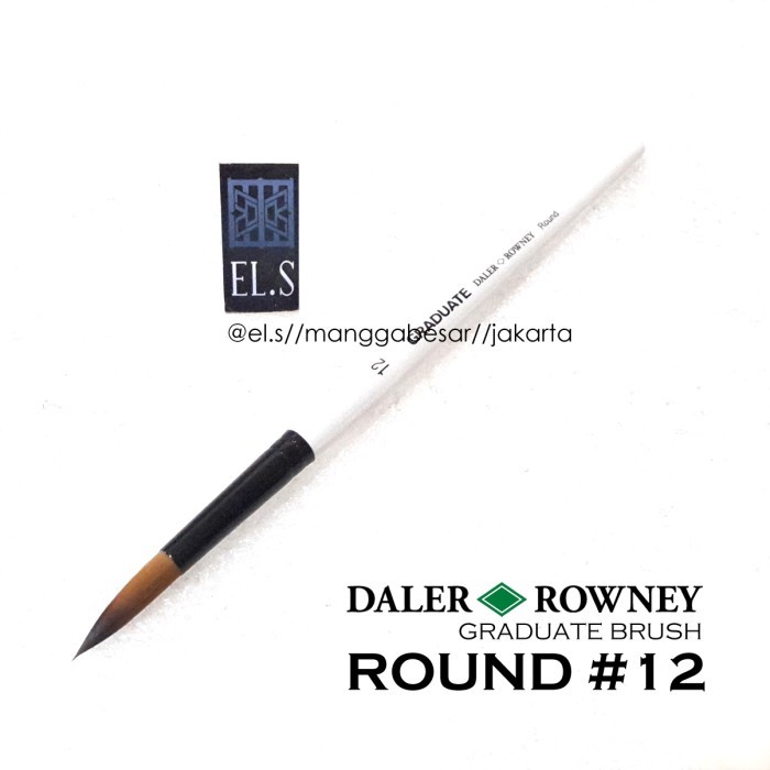 

Daler Rowney Graduate Brush Round 12 (Kuas Lukis) Harga Promo