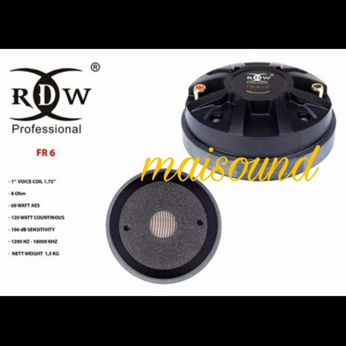 DRIVER TWEETER RDW FR6 DRIVER TWITER RDW FR 6