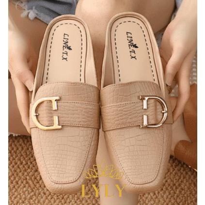 Sandal Selop Jelly Import Line T.X Bahan Karet Motif Gesper D 5168-1 shoes wanita