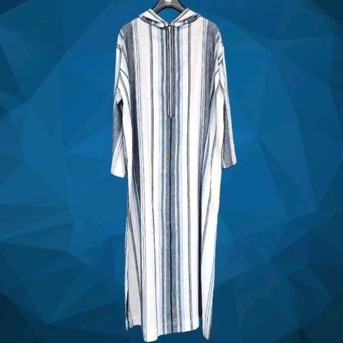 Penawaran Terbatas Baju Umroh Gamis Hoodie Djellaba Maroko Jalabah Jubah Kapucong Maroko Pria Linen 