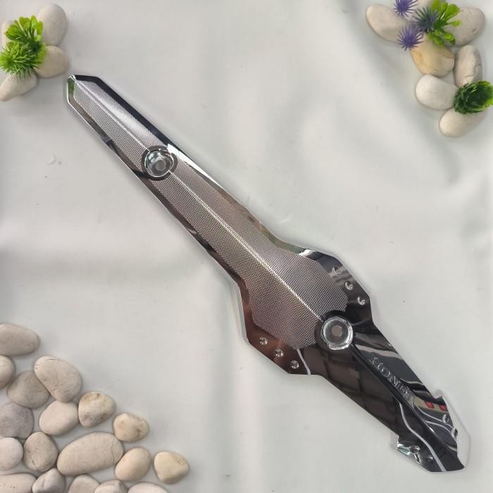 New 100% Originalll Garnish Knalpot Honda Vario 125 Old Kzr 2013-2014 Chrome Asli Terbaru Best Quali