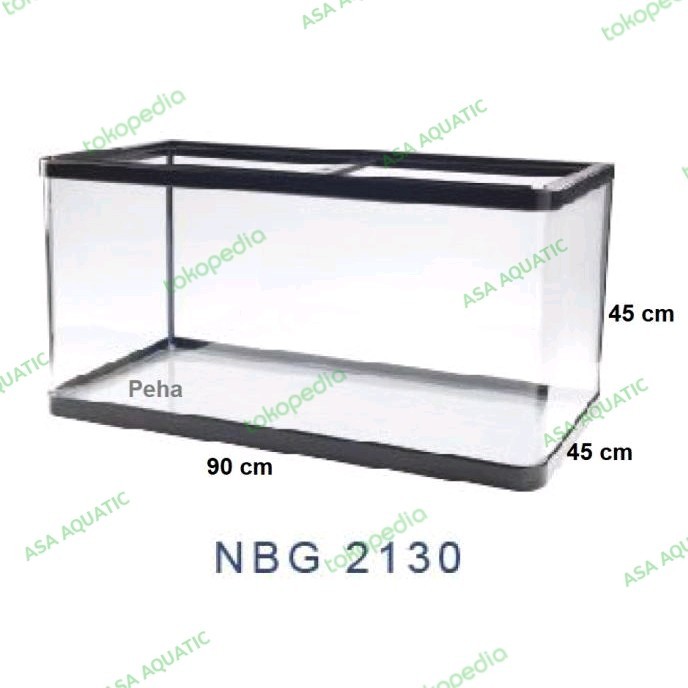 Aquarium Bahari NBG 2130 90cm lengkung bending