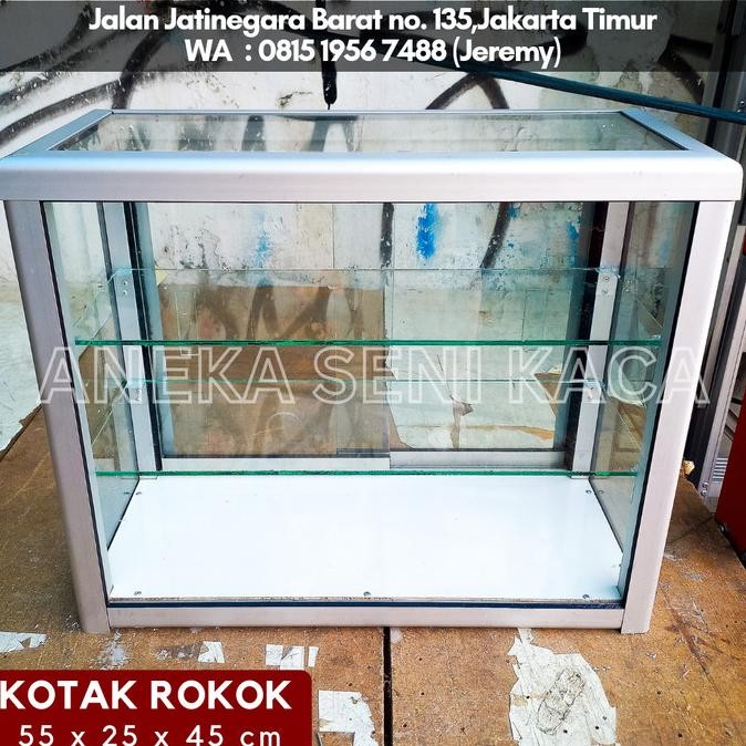 Murah Etalase Kaca Alumunium Mini Kecil Jualan Murah