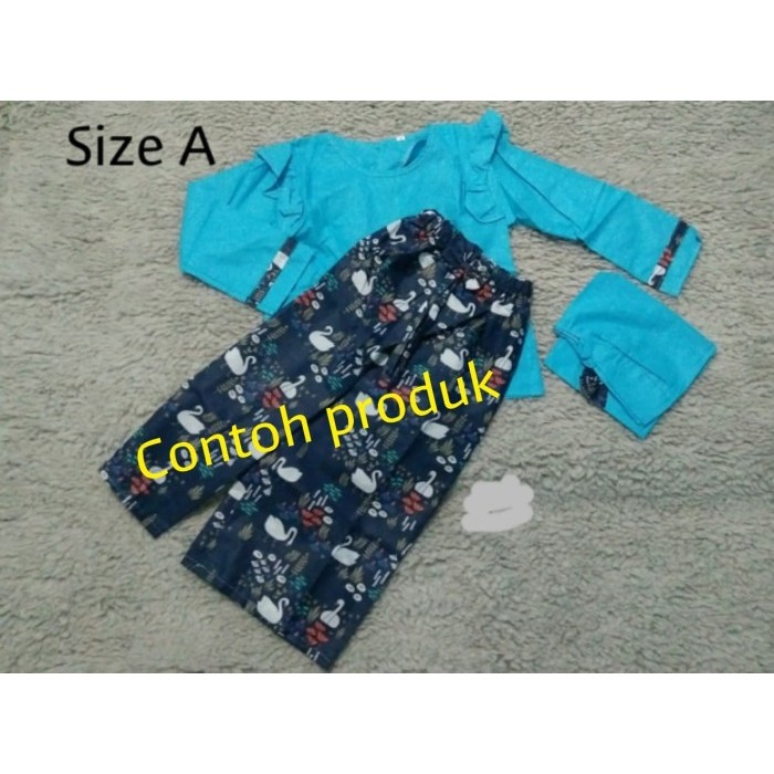 HL840 Gamis Kulot Jilbab Anak 6-10 tahun CUCI GUDANG