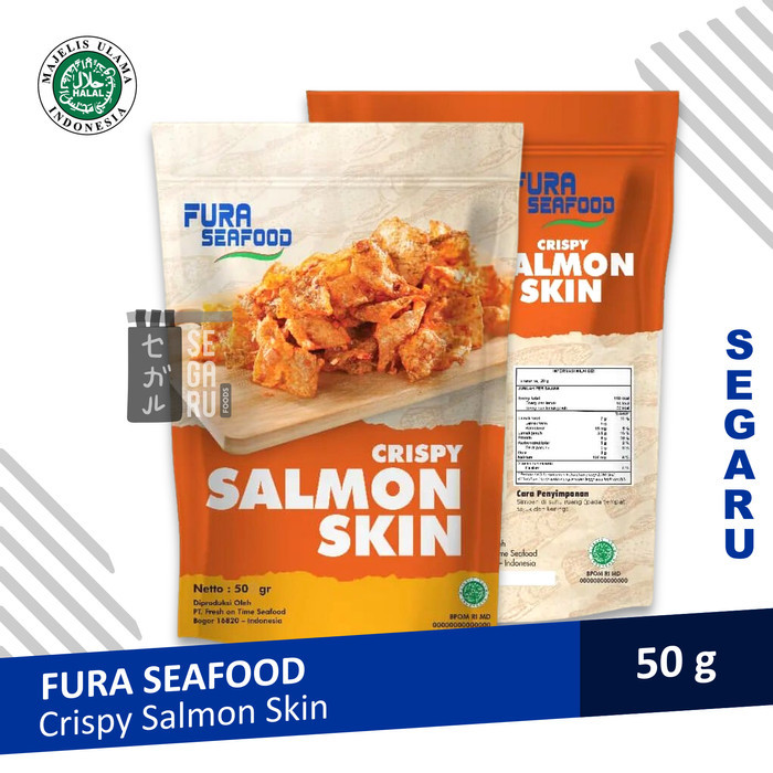 

BERGARANSI Fura Seafood Crispy Salmon Skin Snack Keripik Kulit Ikan Salmon