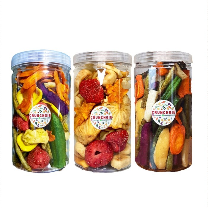 

TERPERCAYA (Trio Bundle) Healthy Crunchy Veggie Keripik Sayur Keripik Buah ASMR
