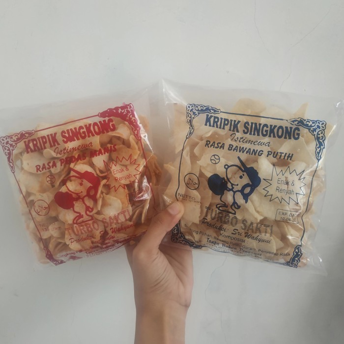 

STOK TERBATAS Cemilan Keripik Singkong Cap Turbo Sakti Kecil Enak Murah