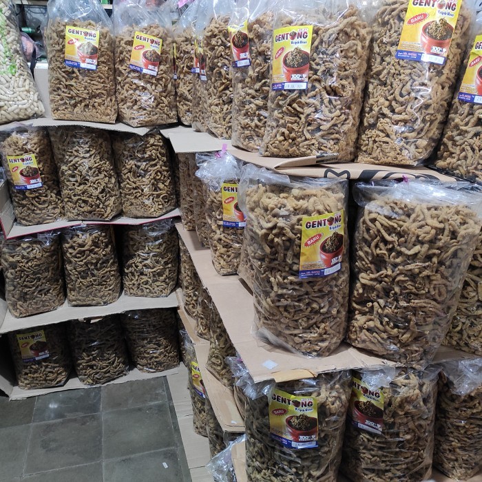

CUCI GUDANG Kripik Usus Gentong1kg