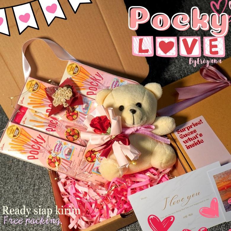 

PROMO Pocky Love Hampers Snack Box Kado Ulang Tahun Pacar Kado Valentine Gift Box Hampers Coklat Premium Hadiah Boneka Wisuda Anniversary Sempro Sahabat Hadiah Unik Cewek Cowok Me-95