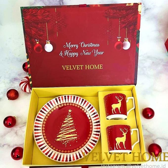 

Parling Laris! Hampers Mug Gelas Piring Kado Gift Parcel Natal Imlek Lebaran Bithday