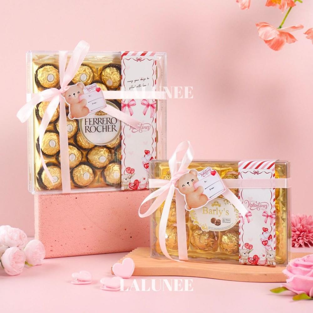 

VIRAL Hampers Coklat Valentine - Ferrero Rocher Valentine Edition - Coklat Barly's - Kado Valentine rt-342
