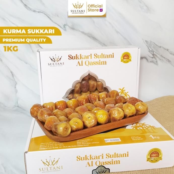 

Kurma Sukari Sultani 1 Kg | Premium Quality Original Dan Terpercaya