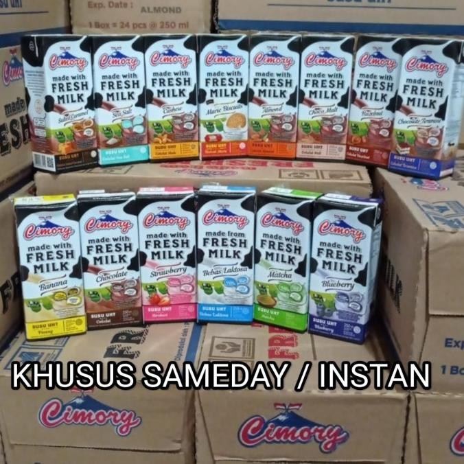 

PROMO / 1 DUS SUSU CIMORY UHT FRESH MILK 250ml / 250 ml 1 KARTON NON COD