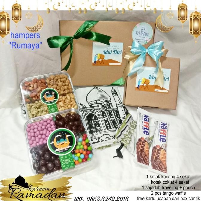 

Terbaru, Ready Hampers Parcel Lebaran Idul Fitri Snack Dan Sajadah