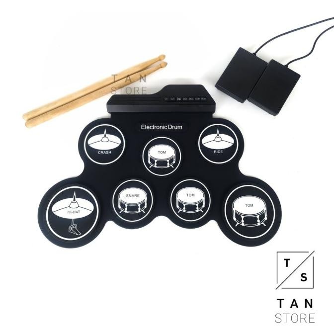Drum Digital Portable / 7 Pad Digital Drum Portable Premium