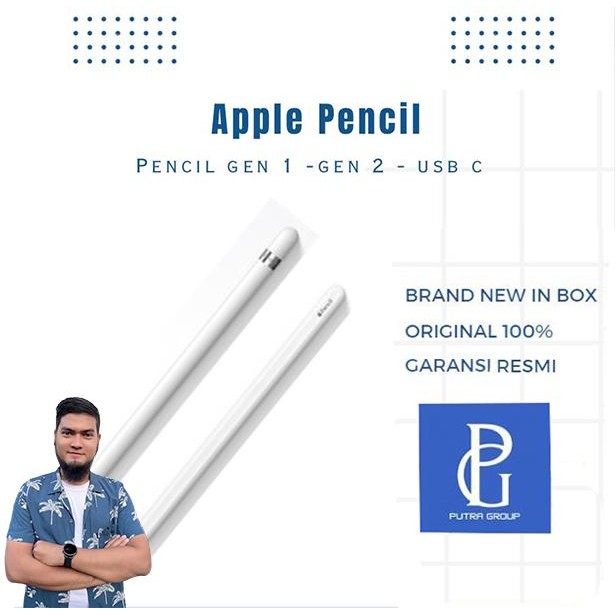 (PUTRA GROUP X IRVAN GALIH) Apple Pencil 1st 2nd Usb C Generation for iPad Pro Mini Air - Apple Pen