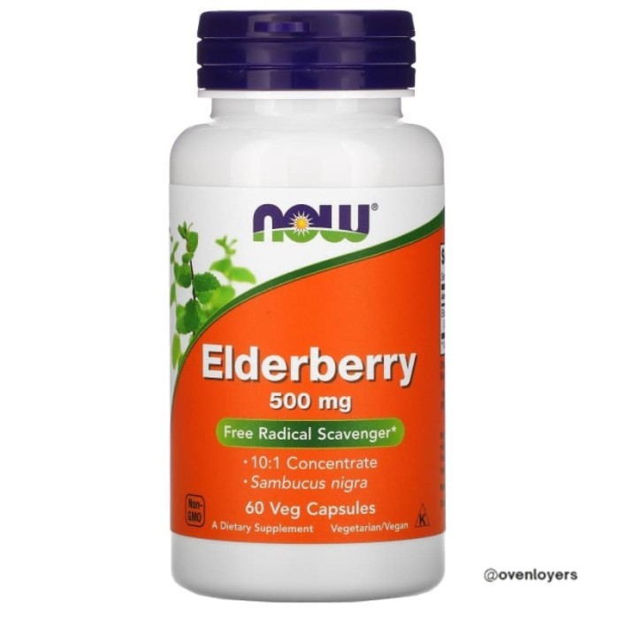 

Now elderberry 500 mg 60 capsules