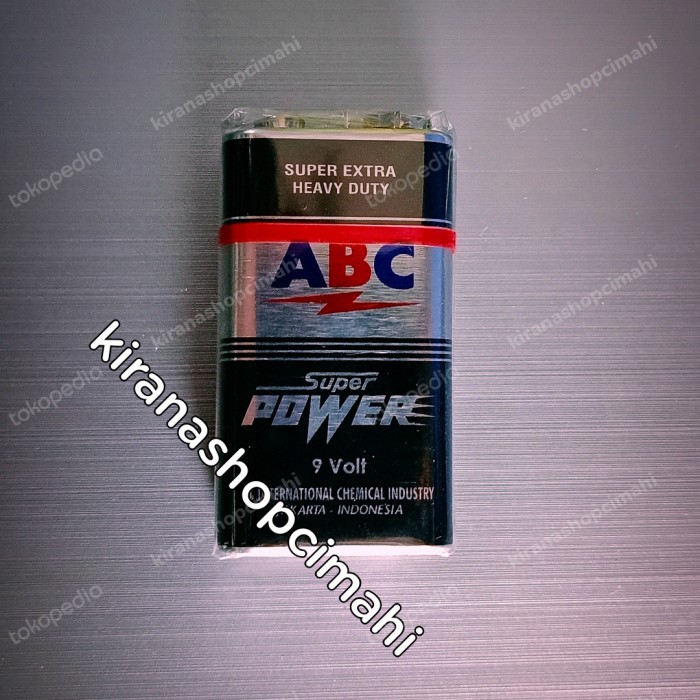 TERMURAH BATU BATRE ABC 9 VOLT SUPER POWER / BATTERY / BATERAI KODE 1037