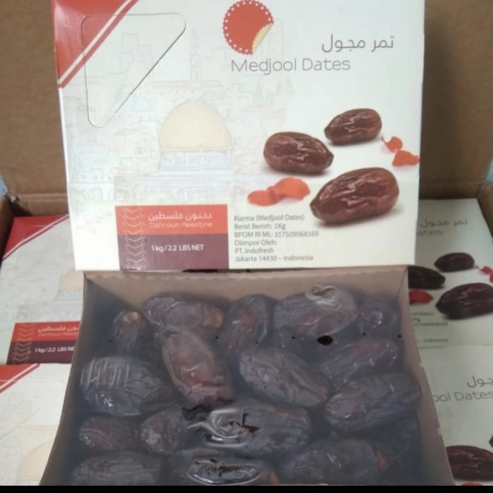 

BUAH KURMA MEDJOOL PALESTINE FRESH PER 1 PACK BERAT 1 KG