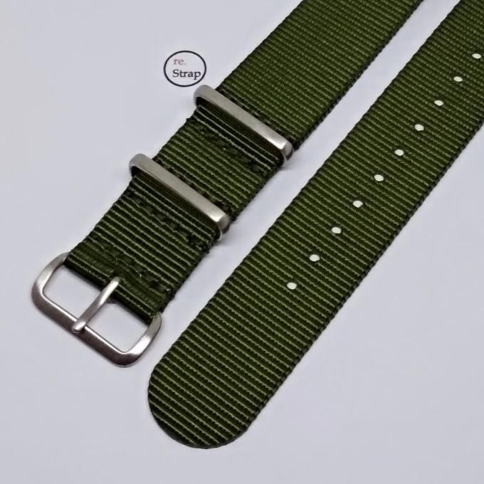 Tali Jam Nato Strap [Br-15] Army Green 20Mm 22Mm