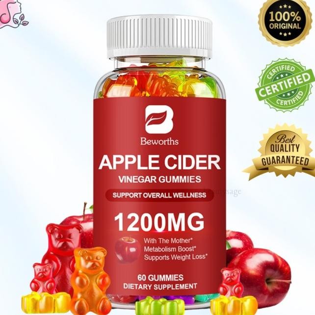 

Beworth Ua 60 Gume Cider Vinegar Cua Ari Apel 1200Mg Untu Menurunan Berat Badan Melancaran Cernaan Mengontrol Adar Gula Darah Reio Yait Jantung Menjaga Imun Tubuh Mengurangi Tre