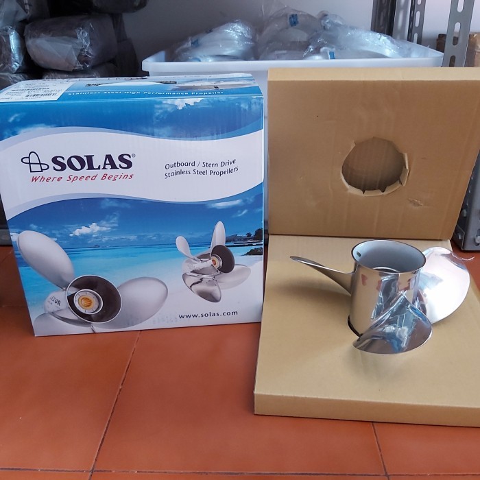 NEW Propeller / baling Solas stainless mesin tempel Yamaha 40pk uk 16 inch