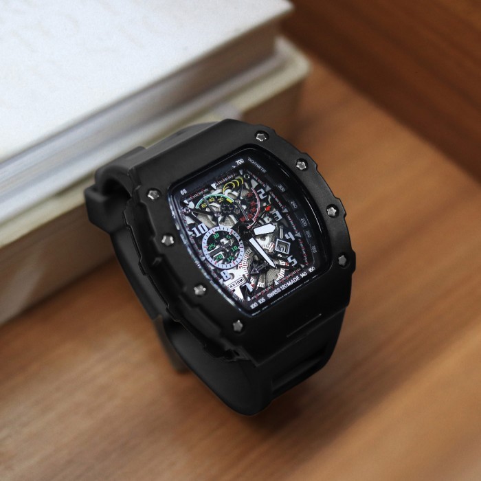 Jam Tangan Pria Rm Ricard Mile Rubber Tgl Aktif Tahan Air #Gratisongkir #Sale #Discount
