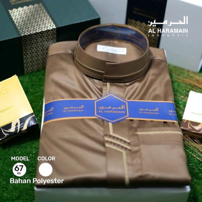 AL HARAMAIN PREMIUM SIZE dewasa - JUBAH GAMIS ARAB IMPOR AL HARAMAIN PREMIUM - KANCING PREMIUM -