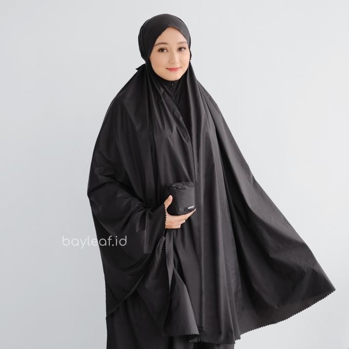 Spesial Bayleaf.Id Mukena Skylite Mini Pouch Polos Lasercut Premium / Mukena Travel Resleting Dagu