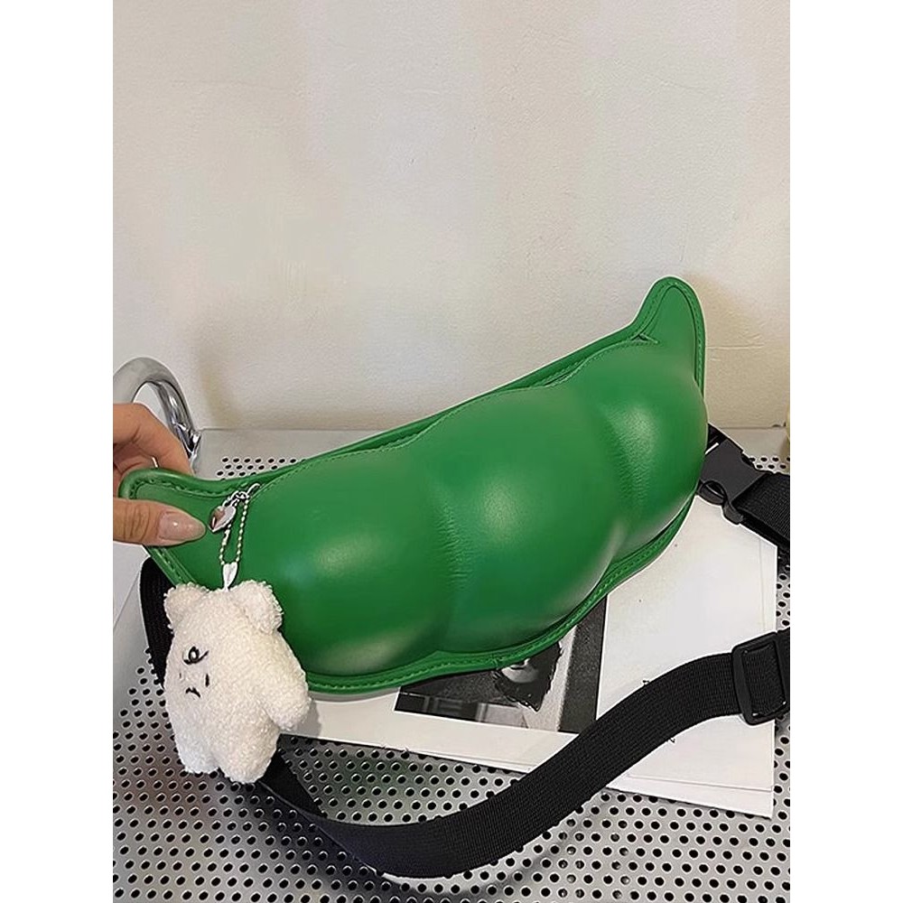 

Tas Selempang Bahu Wanita Tas Kacang Liar Unik