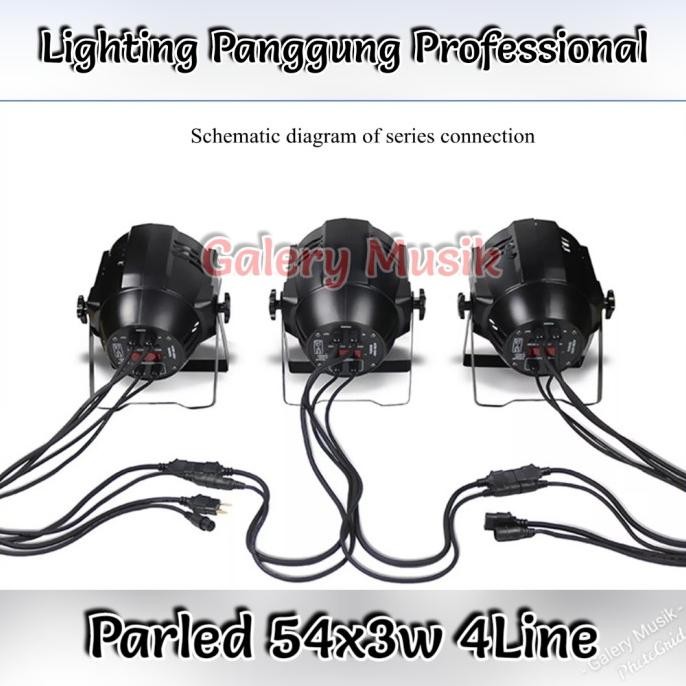 Murah Parled 54X3W Rgbw 4In1 4Line Mrek Redsun