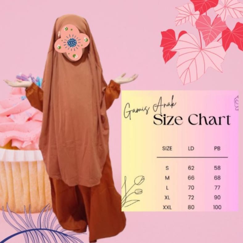 HK Gamis Set Anak Bronze Hijab Jersey Syar'i 5-10 Tahun TERLARIS