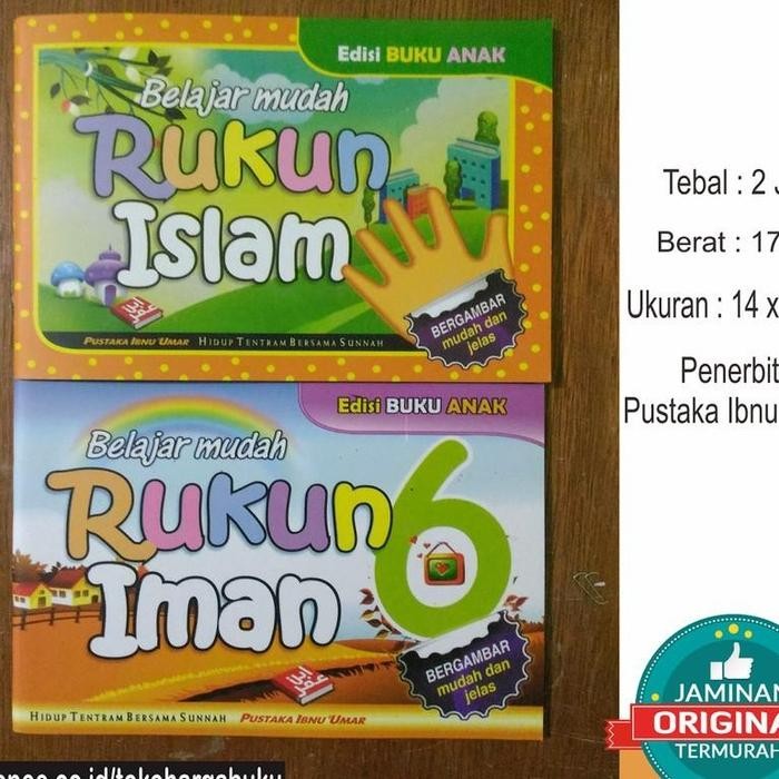

Paket 2 Buku Belajar Mudah Rukun Iman Dan Belajar Mudah Rukun Islam Edisi Anak - Penerbit Ibnu Umar