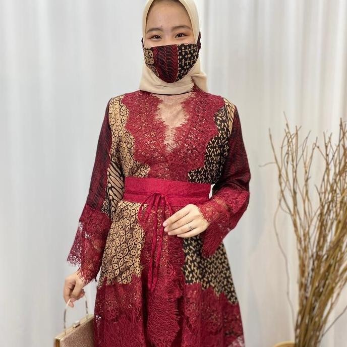 Terbaru, Set Couple Batik Premium Gies 1938 Muslim Panjang Kondangan Pasangan Setelan Sarimbit Baju 