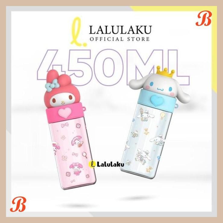 | KK | BOTOL MINUM ANAK MOTIF SANRIO KARAKTER MELODY KUROMI CINNAMOROLL 450ML