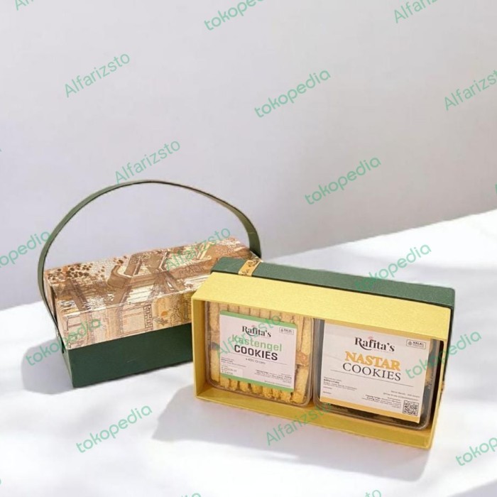 

New! Cookies Hampers Special Idul Fitri Hard Box Isi 2 Toples 350 gram Idul Fitri