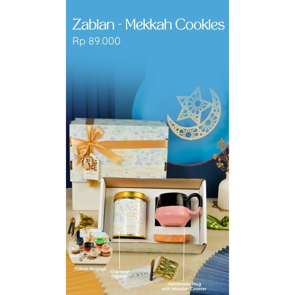 

New! Seduh Pertama - Hampers Lebaran Parcel Idul Fitri Tea Cookies Mug - MEKKAH COOKIES Idul Fitri