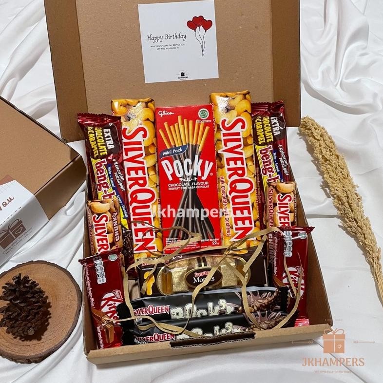 

TERMURAH Hampers Kado Ready Stock Hampers Coklat Hadiah Ulang Tahun hampers silverqueen kitkat pocky hampers lebaran hampers ulang tahun hampers snack lebaran kado hadiah hadiah jajan lebaran ulang tahun valentine imlek hadiah PK32