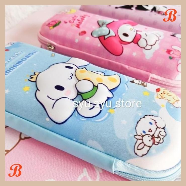 

| KK | POUCH TEMPAT PENSIL TIMBUL KUROMI CINNAMOROLL MY MELODY SSY