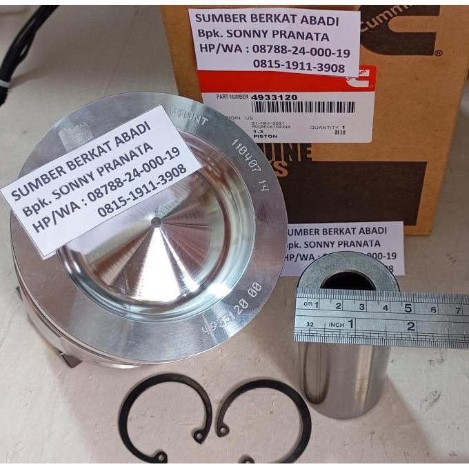 Ready Stock Cummins 4933120 3973265 Piston Complete With Pin And Circle Clip 6745-31-2110 6745312110