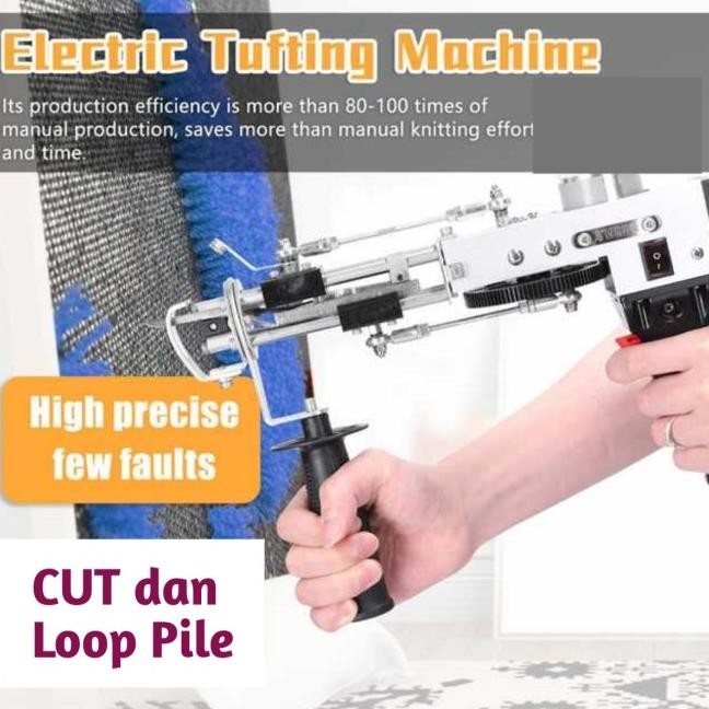 

Alat Mein Jahit Aet Tufting Floing Gun Cut Pile Dw