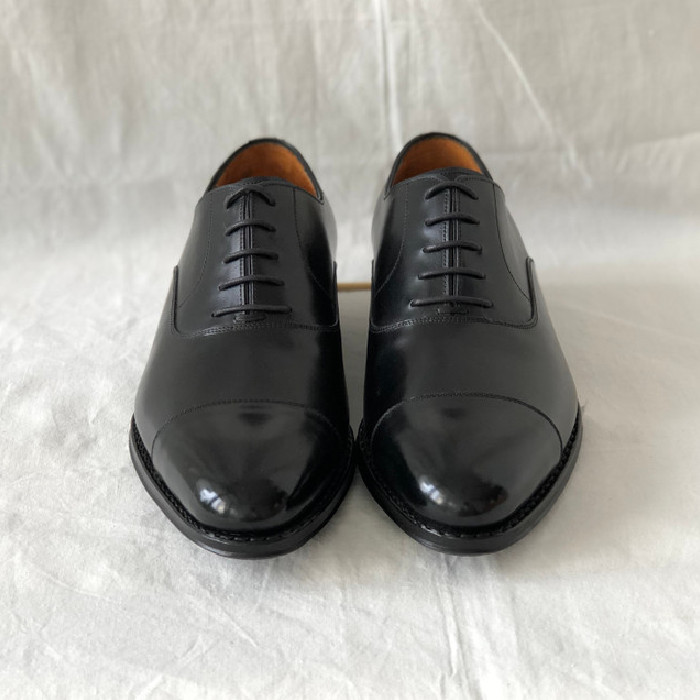 Sepatu Formal Pria Fortuna Shoes made in Bandung - Black Captoe Oxford