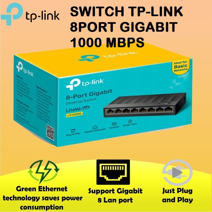 Switch TP-LINK 8Port 8 port LS1008G/Switch hub Tplink 8Port Gigabit