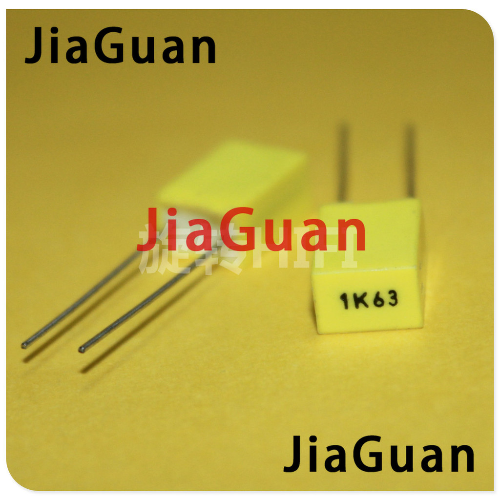 JENNAIRA  50PCS AV R82 1uF/63V P5MM yellow copper film capacitor KEMET 105/63V MKT 1K63 1000nF 63V A