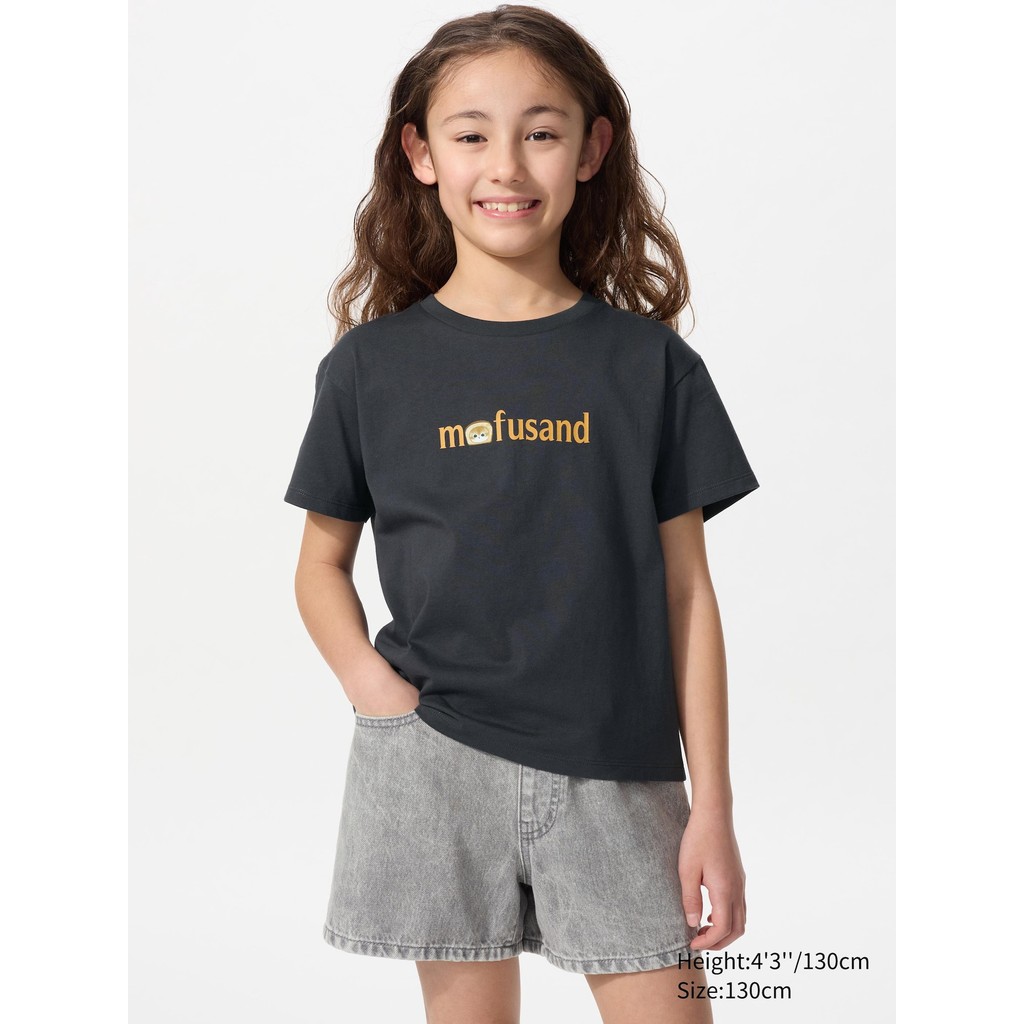 Uniqlo GIRLS UT mofusand Lengan Pendek