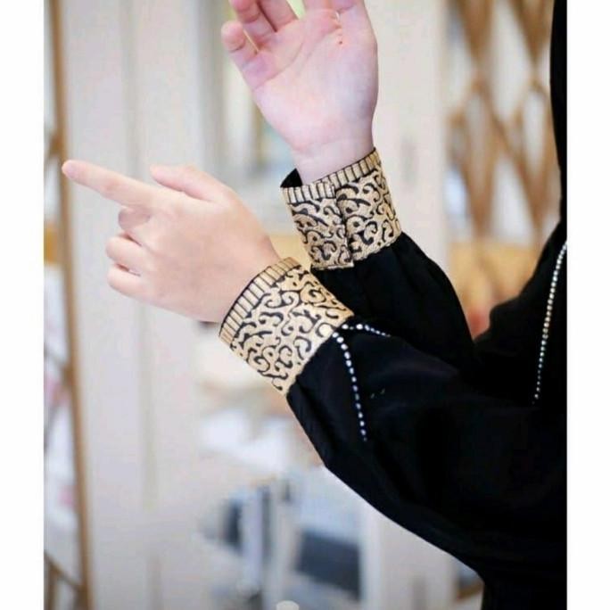 Terbaru, Abaya Arab Saudi Gamis Hitam Ori