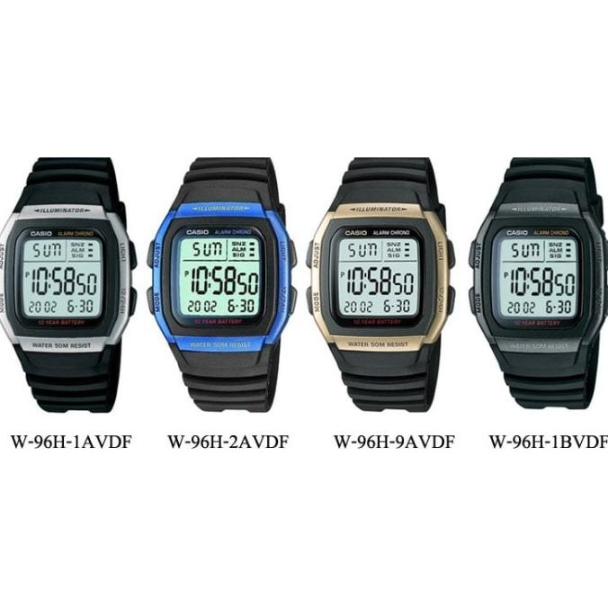 JAM TANGAN CASIO W-96H-1A W-96H W-96H-1B W-96H-9 W 96H ORIGINAL RESMI Terlaris