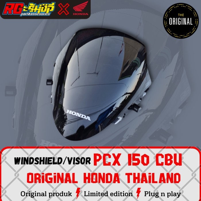 visor windshield wind screen PCX 150 CBU LED original Honda Thailand