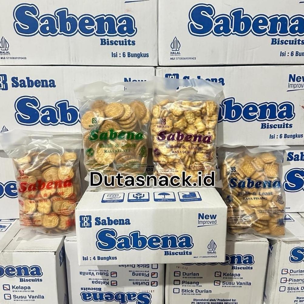

VIRAL SABENA BISKUIT NEW isi 4 kantong 4 rasa biscuits MIX total 1 Kilogram an-45